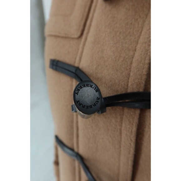 Burberry Women Size 4 (UK 6) Brown Baysbrooke Wool Check & Hearts Duffle Coat - Picture 6 of 16